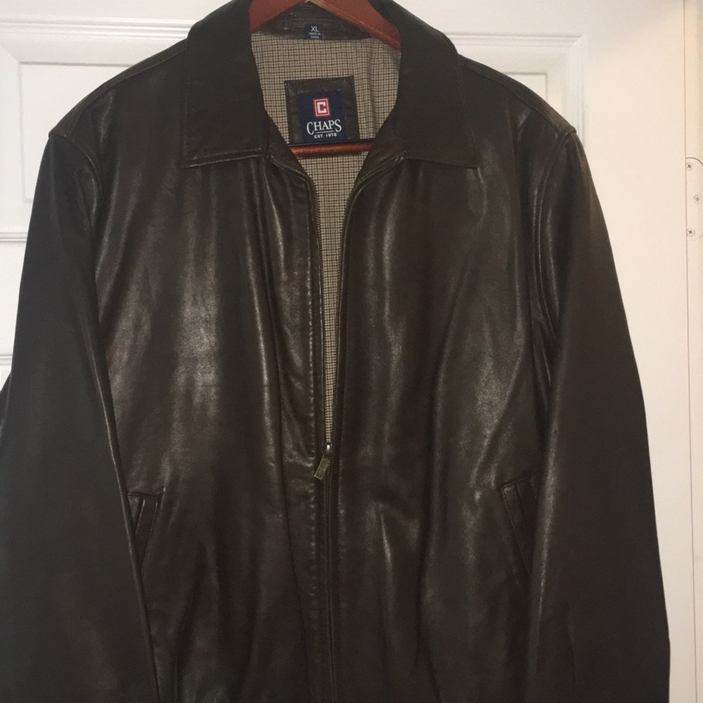 BNWOT Brown Real Leather Jacket